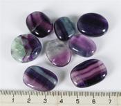 Purple Multicolour Fluorite Crystal Tumbled Natural stone image