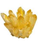 YELLOW PHANTOM CRYSTAL QUARTZ CLUSTER FLOWER image