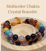 Chakra Bracelet Reiki Crystal Gemstone Yoga Beaded Braided Bracelet Adjustable image