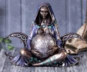 Triple Moon Goddess Antique Statue Ornament image