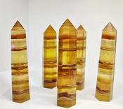 Yellow Fluorite Crystal Tower  Obelisk Large image