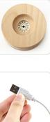 USB LED Light Wood Base image