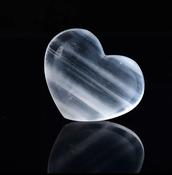 Selenite Crystal Charging Bowl Heart Shape - Crystal Recharge image