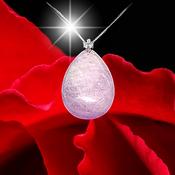 Pink Lepidolite Light Hue crystal 925 Sterling silver pendant Amulet image