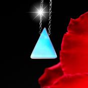 Moonstone Crystal Necklace 295 Sterling Silver Amulet image