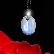 Moonstone Sterling Silver Pendant Crystal Necklace Amulet image