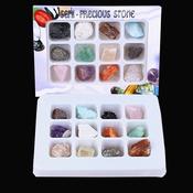 Rough Stones and Minerals Gift Box with 12 pcs crystal set image