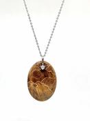 Morocco Fossil Amulet Pendant Necklace, Morocco image
