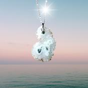 Stalactite Crystal Sterling Silver Necklace - Inner Peace &amp; Mind image
