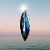 Labradorite Crystal Necklace "Free your Soul and Spirit" Amulet Pendant 925 sterling silver image