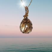 Rutilated Quartz crystal Amulet image