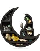 Crystal Moon Cat Rack Wall Shelf Wall Hanging Table Standing Display Shelf Storage Organizer image