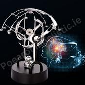 Stress Relief Kinetic Balance Ball (Collision Balls / Pendulum Balls) Meditation Physics Science Fun Toy Desk Home Office Decor Relaxing image