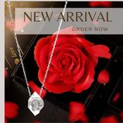 Herkimer Diamond Amulet Pendant 925 Sterling Silver image