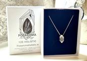 Herkimer  Diamond Amulet Pendant 925 Sterling Silver image
