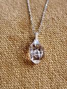 Herkimer Diamond Amulet Pendant 925 Sterling Silver image