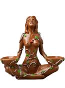 Mother Earth Goddes of Nature Art Figurine Ball Holder Stand Base Crystal Ball image