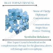 Aquamarine tumbled crystal. Good Fortune - Inner Strength image