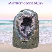 Amethyst Geode Druzy - Amethyst Crystal Cathedral Geode - Raw Amethyst Stone AAA Grade