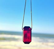 Garnet Amulet Gemstone Pendant Crystal Necklace image