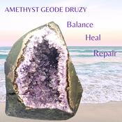 Amethyst Druzy Geode - Amethyst Crystal Cathedral Geode - Raw Amethyst Stone AAA Grade image