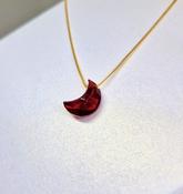 Ruby Crystal Pendant Necklace Gemstone Amulet image