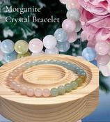MORGANITE CRYSTAL BEAD BRACELET 6mm image
