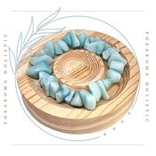 Larimar Chip Bracelet Elastic ±12mm bead image