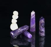 Amethyst Tower Crystal Obelisk ±70mm approx image