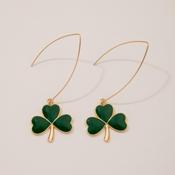Lucky Clover Long Hook Earrings image