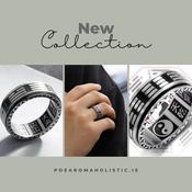 Anxiety Ring Mantra Stainless Steel Men's Ying Yang image