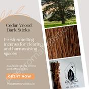 Cedar Sacred Wood Sticks Organic Aromatherapy Smudging 10g image
