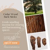 Cedar Sacred Wood Lebanese Cedar Bark Sticks Organic Aromatherapy Smudging image