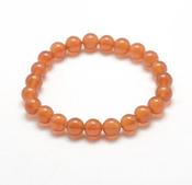 Peach Aventurine Crystal Bracelet Elastic image