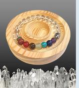 Clear Quartz Bracelet Elastic Rock Quartz Chakra Crystal Bead Amplifies Energy image