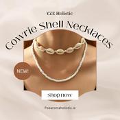 Cowrie Shell Necklace Double Layer Cord image
