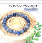Angelite Crystal Bracelet Natural Healing Stone image
