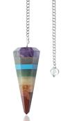 Crystal Pendulum Chakra  Dowser - Pendulum for Reiki Chakra Healing Crystal Stone image
