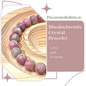 Rhodochrosite Crystal Bracelet Elastic image