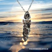 Meteorite Campo Del Cielo Genuine Moldavite Crystal Amulet Necklace Pendant Talisman image