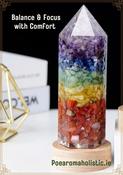 Chakra Lamp  Crystals Energy Point USB LED Light image
