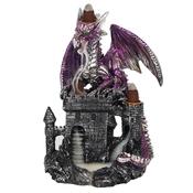 Dragon Burner - Triple Purple Dragon on Castle Backflow Cone Burner image