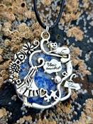 Sodalite crystal "Alice in Wonderland" Pendant Silver image