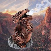 Dragon Incense Cone Burner Holder Bronze image