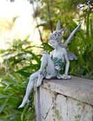 Fairy Sculpture Statue Decoration 3D/ Sitting Fairy Art Ornament image