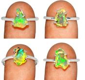 Ethiopian Opal Crystal Ring image