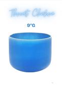 Crystal Singing Bowl Throat Chakra G-tone 9" 432 Hz image