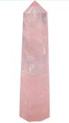 Rose Quartz Tower Point Wand Obelisk Genuine Crystal image
