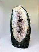 Amethyst Geode - Amethyst Crystal Cathedral Geode - Raw Amethyst Cluster Stone image