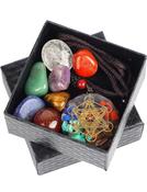 Chakra Healing Crystals and Necklace Set image